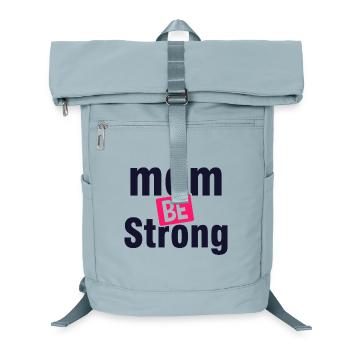 Strong Mom Motivation Shirt - Laptop Backpack - ice blue - Front