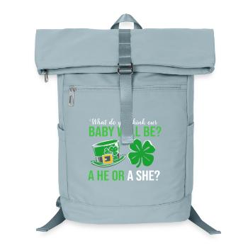 Révélation du sexe de la fête de bébé : la Saint-Patrick - Sac à dos ordinateur - bleu glacier - Devant