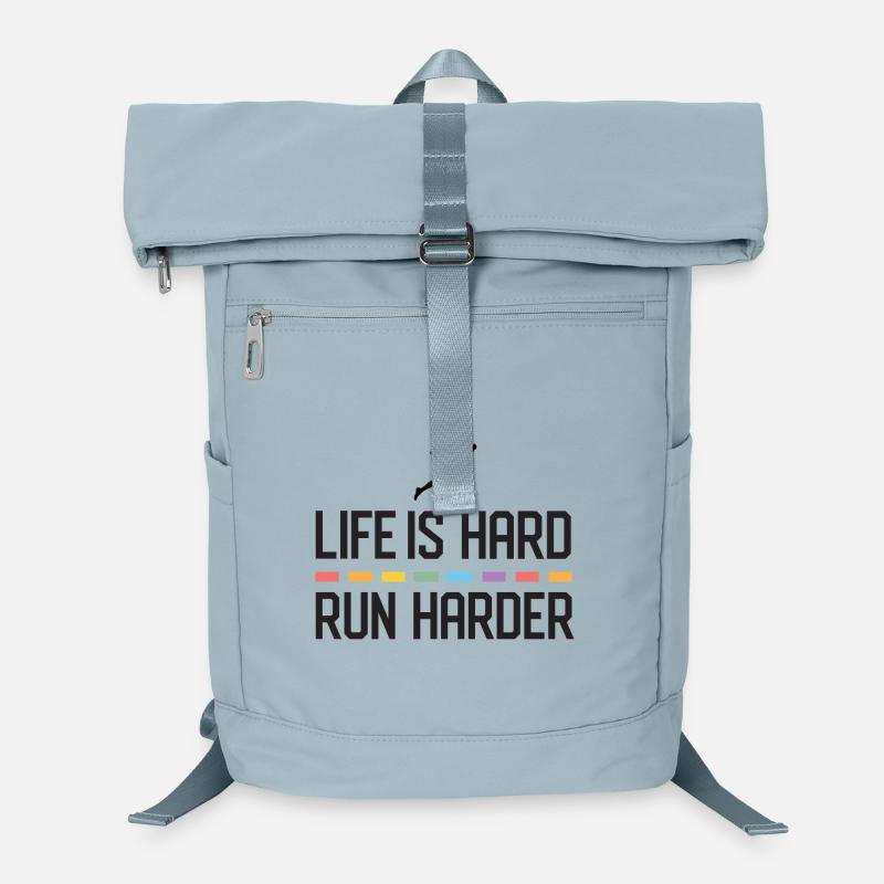 Das Leben ist hart. Laufen Sie härter. Laptop-Rucksack 