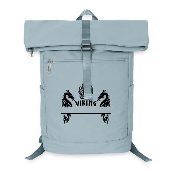 Griffe d’ours viking deux dragons plaque signalétique 8 - Sac à dos ordinateur - bleu glacier - Devant