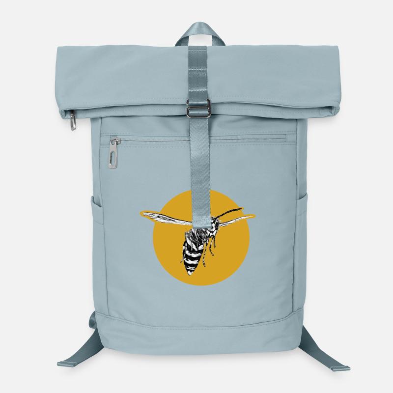 Guêpe - Abeille - Insecte - Sac à dos ordinateur - bleu glacier