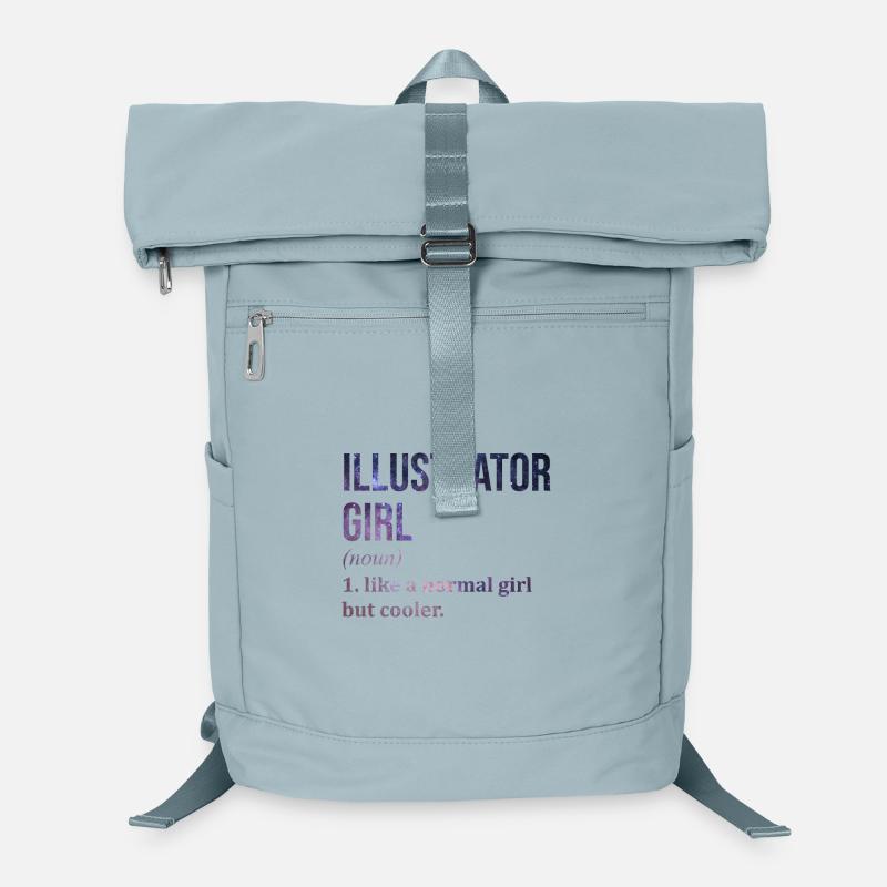 illustrateur Sac à dos ordinateur