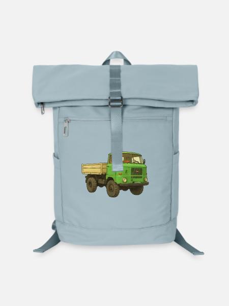 W50 DDR LKW - Laptop-Rucksack - Eisblau