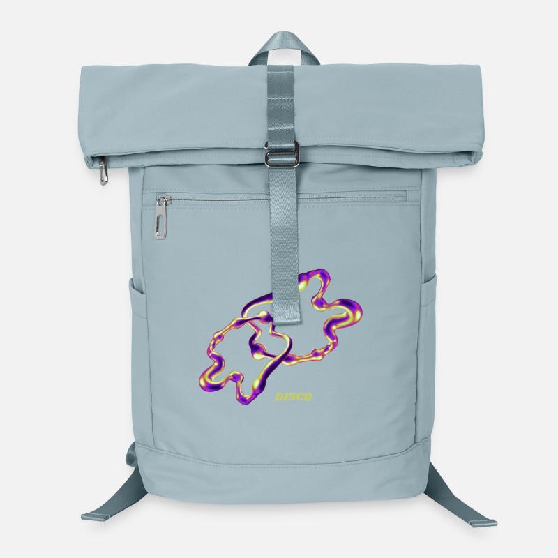 Retro Disco Blob – Neon Abstract Liquid Art Laptop Backpack