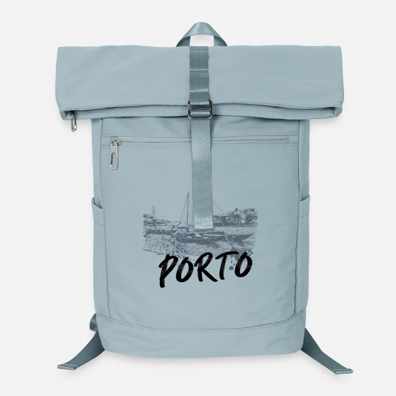 Porto Douro Einfarbige Rabelo Boote Laptop-Rucksack 