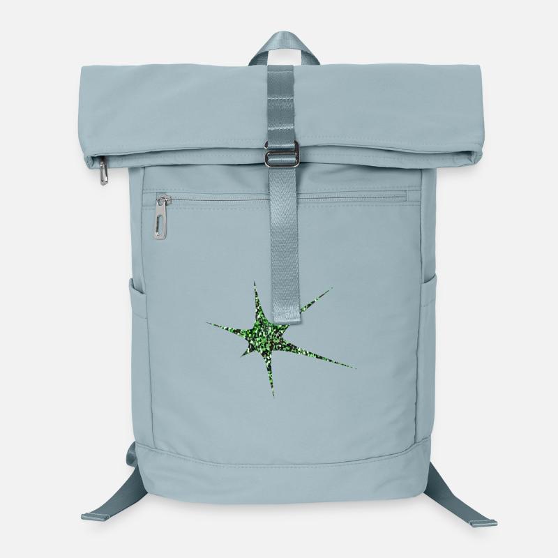 Vert Paillettes Starburst Sparkle Sac à dos ordinateur
