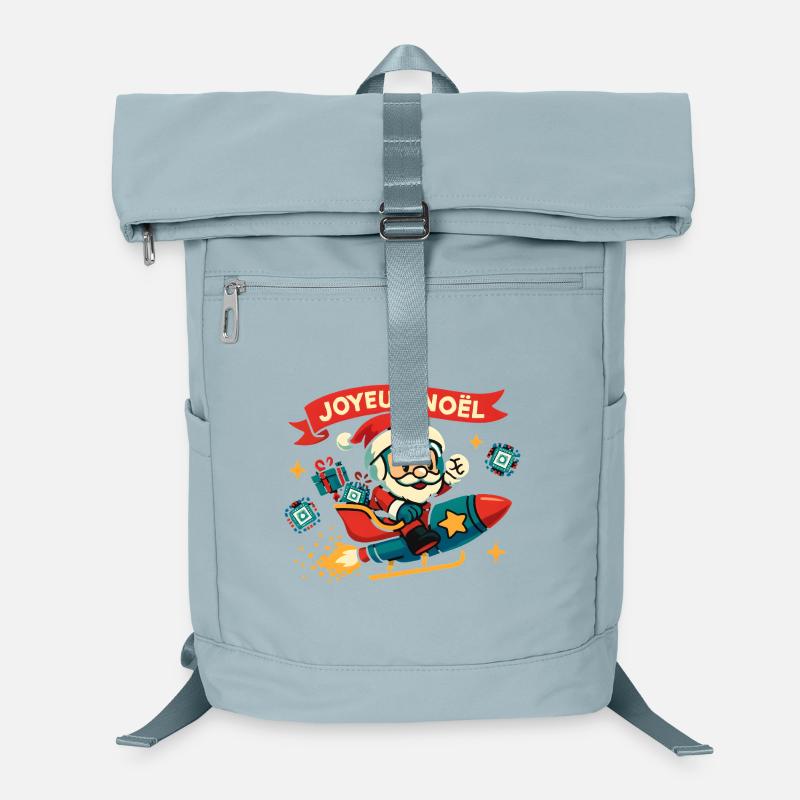 Père Noël Fusée Festive Sac à dos ordinateur