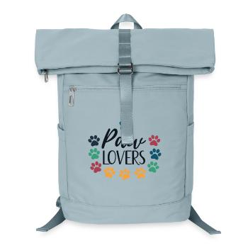 Pfotenliebhaber lieben bunte Tiere - Laptop-Rucksack  - Eisblau - Vorne