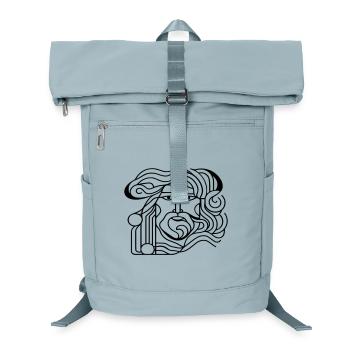 Antiker Mann. - Laptop-Rucksack  - Eisblau - Vorne