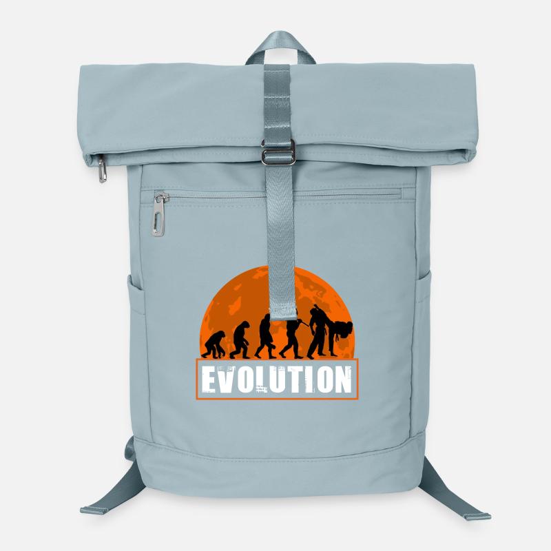Judo-Evolution Kampfsportliebhaber Judo-Spieler Laptop-Rucksack 