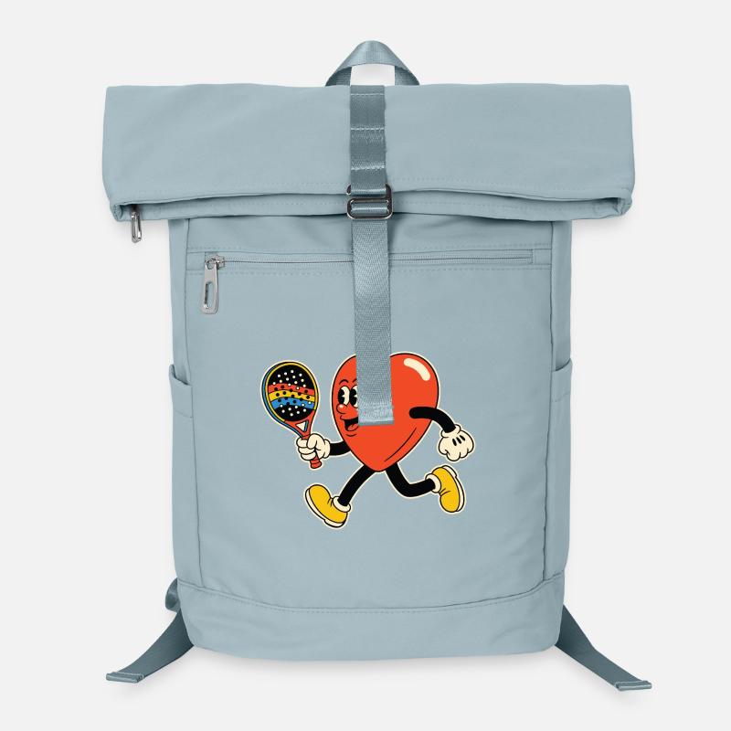 Herz im Paddel Laptop-Rucksack 