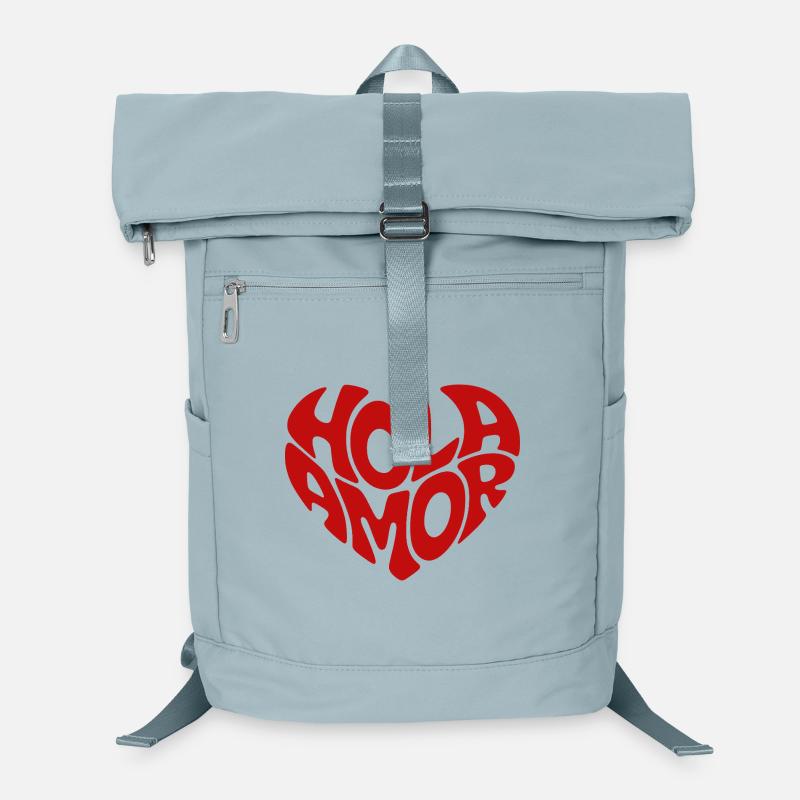 Hola Amor Retro Red Heart Love Laptop-Rucksack 