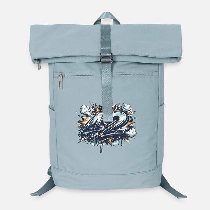 The solution to everything is this design: 42 - Laptop Backpack - ice blue