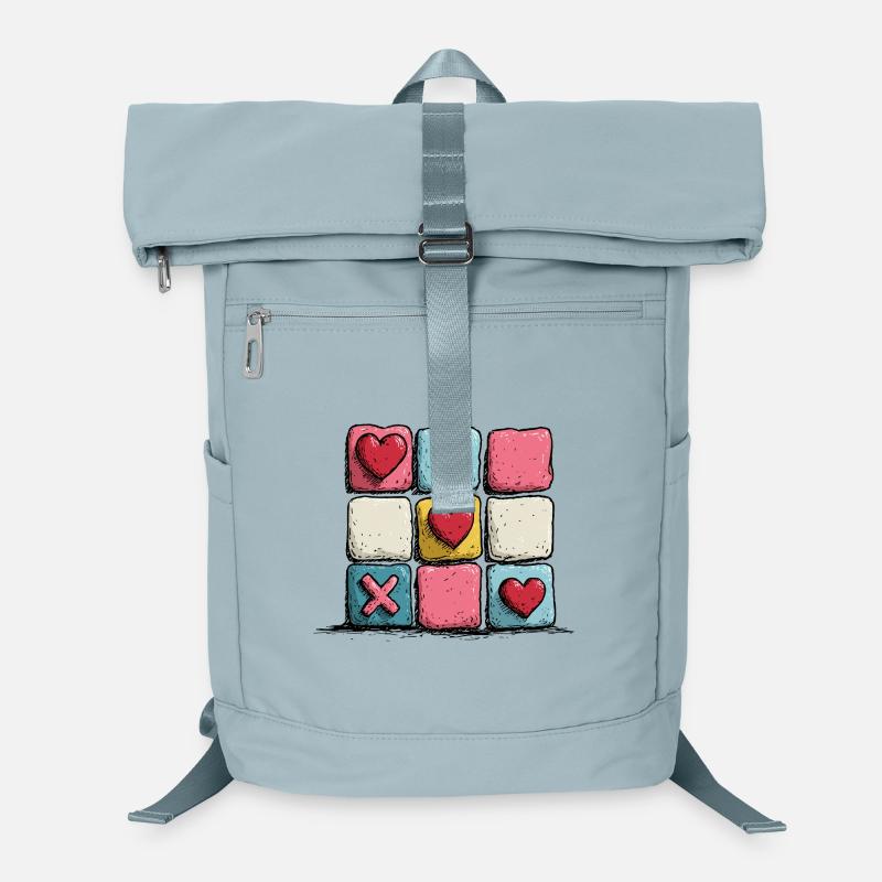 Herz XOXO PopArt Muster Laptop-Rucksack 