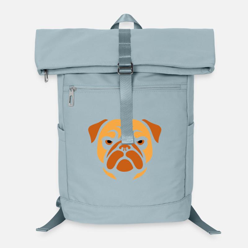 Mops , Hundekopf Laptop-Rucksack 