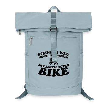 Stone bike T-Shirts - Laptop Backpack - ice blue - Front