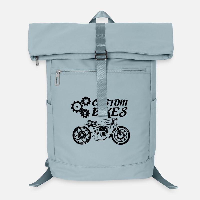 Custom Bikes Moto Icon Logo Icon Caferacer Sac à dos ordinateur