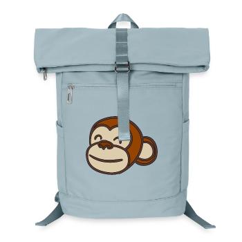 Tête de singe - Sac à dos ordinateur - bleu glacier - Devant