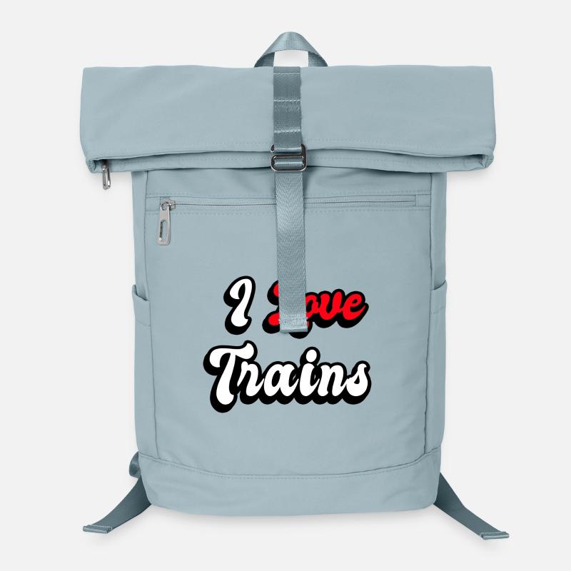 J'adore les trains Sac à dos ordinateur