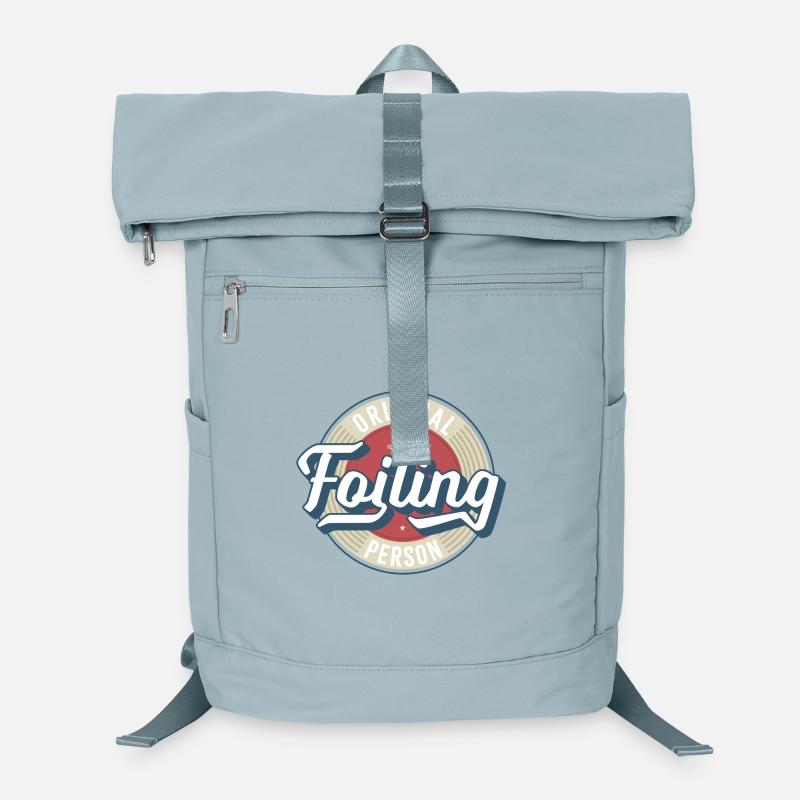 Foiling Label - Laptop-Rucksack  - Eisblau
