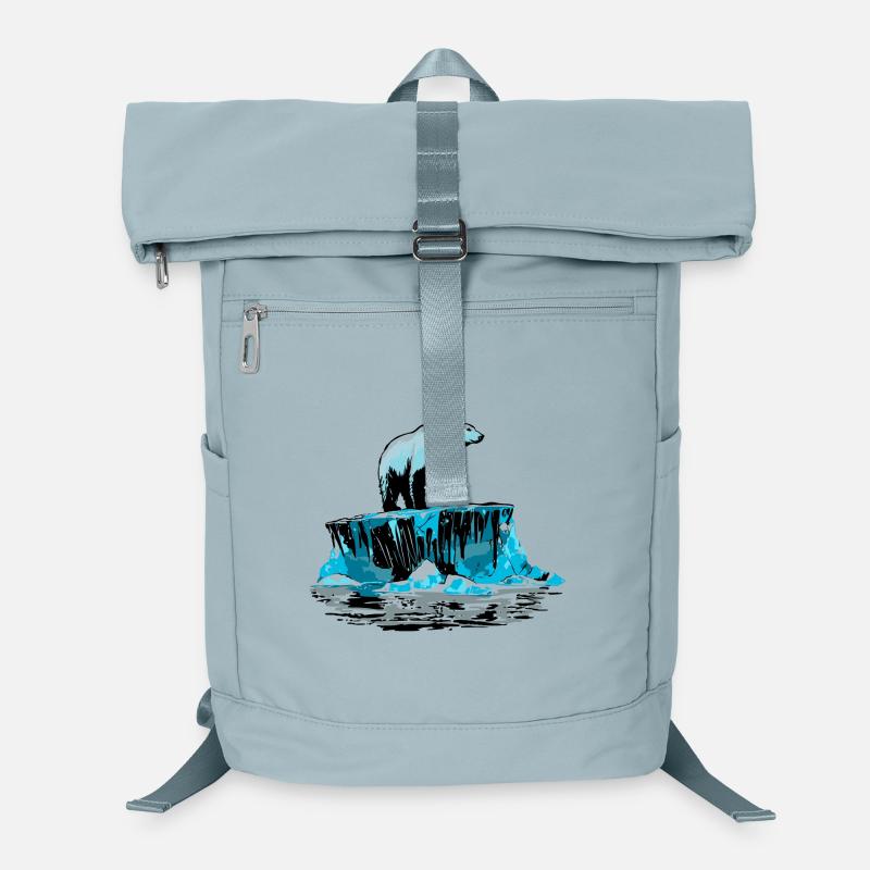 Eisbär auf Eisscholle – Arktisches Design Laptop-Rucksack 