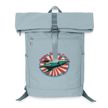 Fusée spatiale rétro - Japan Space Force - Sac à dos ordinateur - bleu glacier - Devant