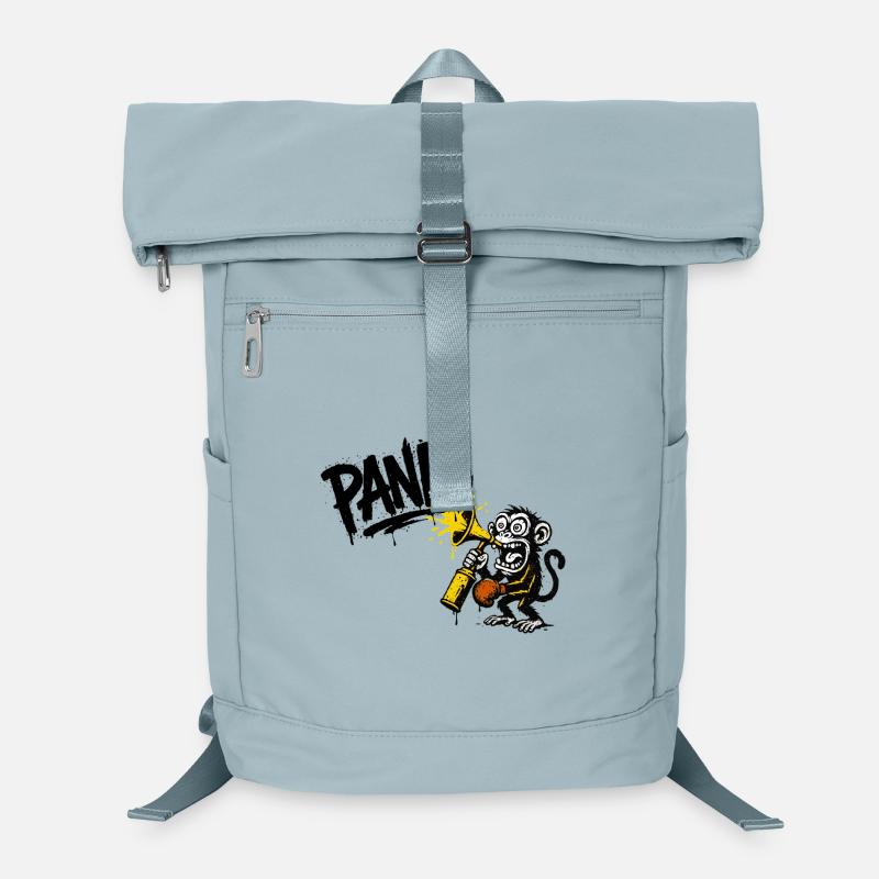 Singe expressif avec mégaphone Sac à dos ordinateur