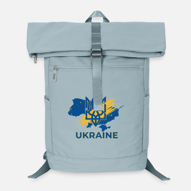 Impression du logo Trident Wave Ukraine Sac à dos ordinateur