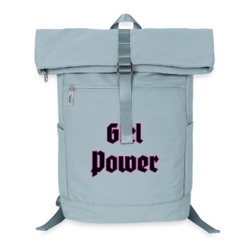 Girl Power Neon Outline - Laptop Backpack - ice blue - Front