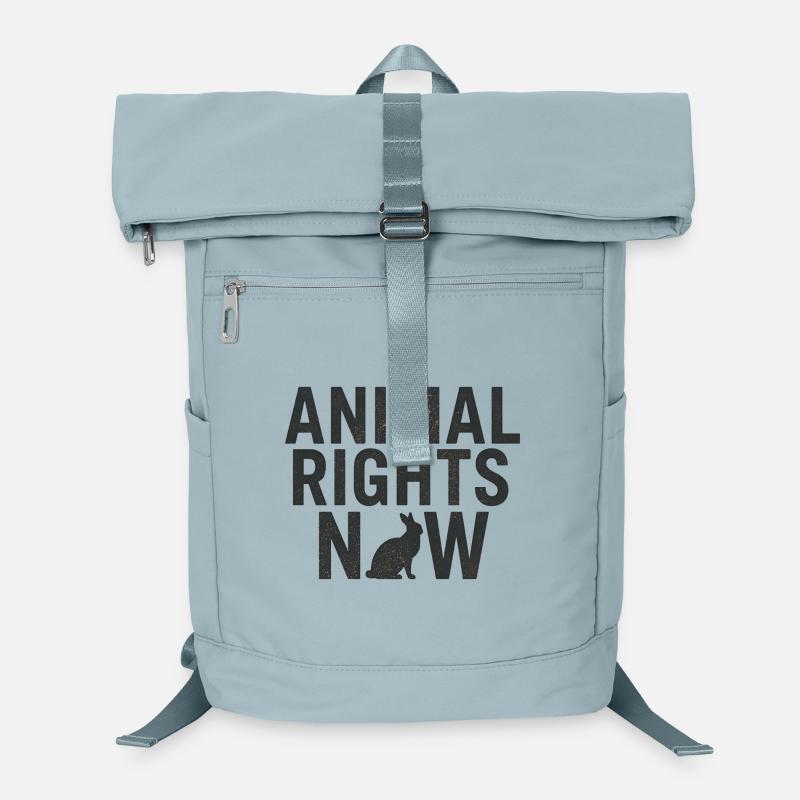 Animal Rights Now Déclaration Typographie Sac à dos ordinateur
