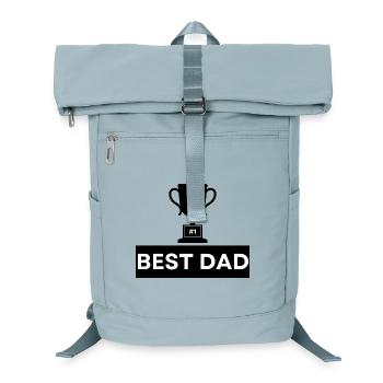 Number 1 Best Dad Bold Typography - Laptop Backpack - ice blue - Front