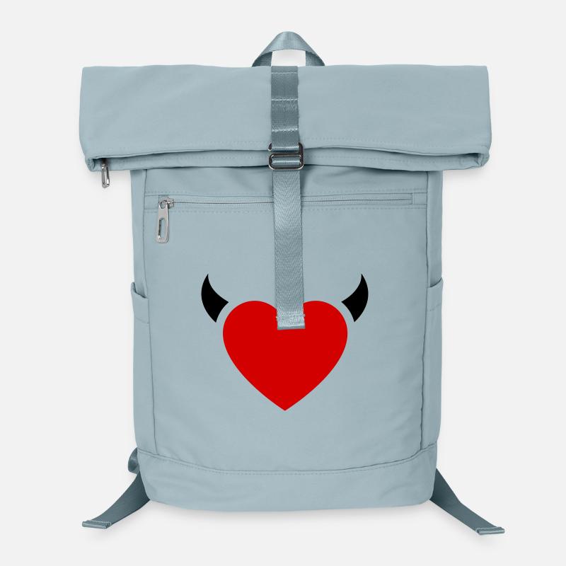 Teufelchen Herz Hörner Laptop-Rucksack 