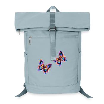Schmetterlinge Neon - Laptop-Rucksack  - Eisblau - Vorne
