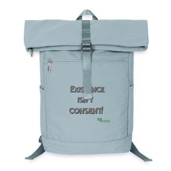 Existence Isn’t Consent - GoVegan - Laptop-Rucksack  - Eisblau - Vorne