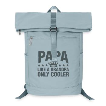 Papa wie ein Opa, nur cooler - Laptop-Rucksack  - Eisblau - Vorne