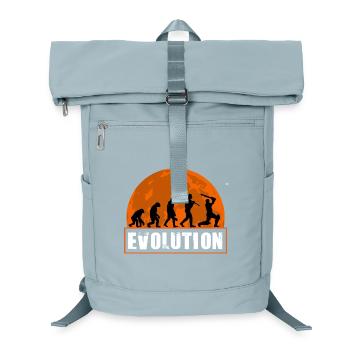 Évolution de la silhouette du joueur de cricket et du batteur - Sac à dos ordinateur - bleu glacier - Devant
