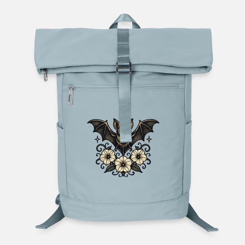 Hibiscus chauve-souris nocturne Sac à dos ordinateur