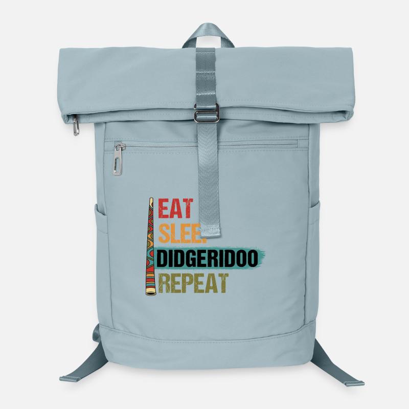 Mange Dors Didgeridoo Répète Sac à dos ordinateur