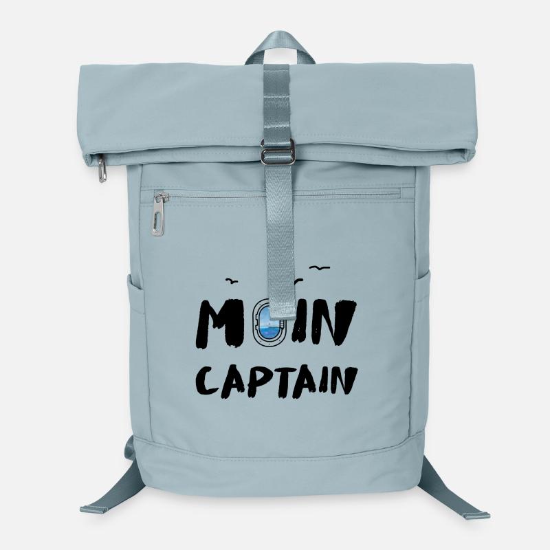 Moin Captain Meer Möwe See Reise Seefahrt Laptop-Rucksack 