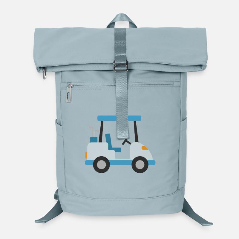 Voiturette de golf bleue Sac à dos ordinateur