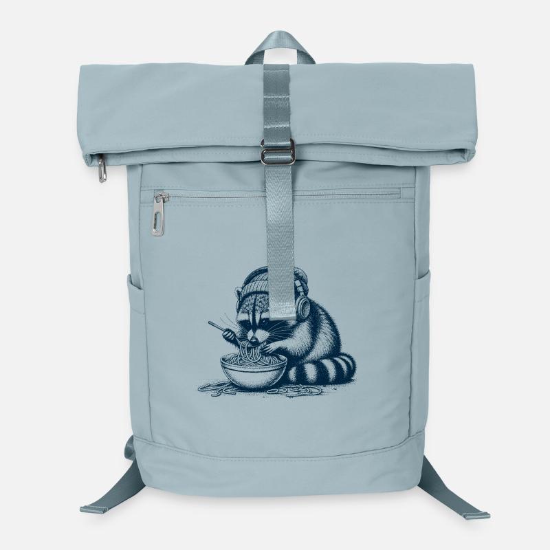 Spaghetti Waschbär Laptop-Rucksack 