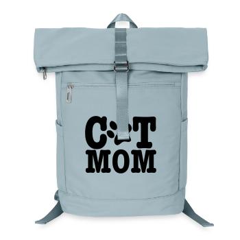 cat mom - Laptop Backpack - ice blue - Front