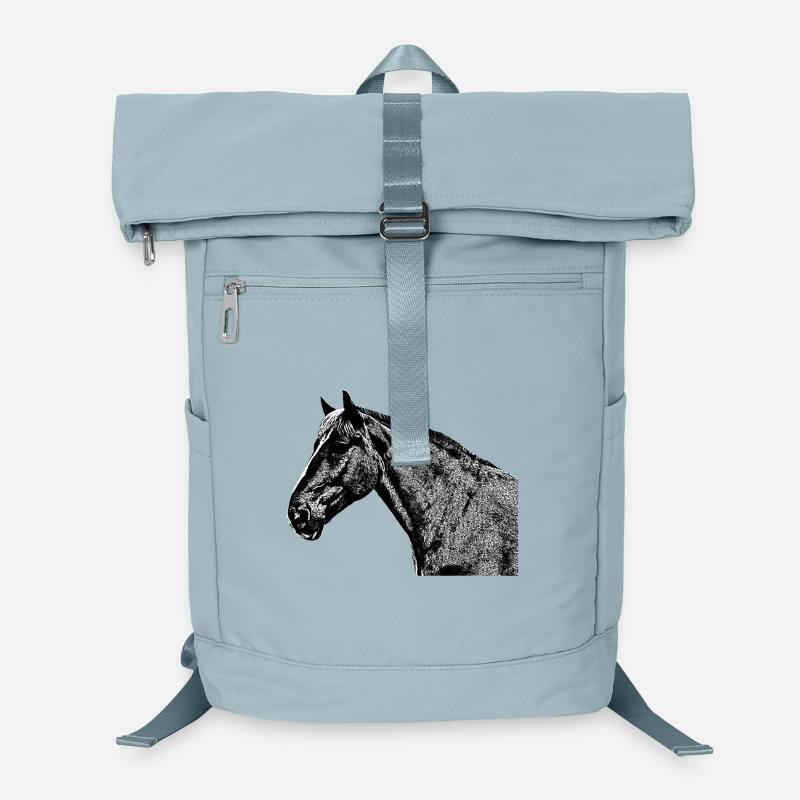 Pferdekopf Pferd Dresurpferd Reitverein Laptop-Rucksack 