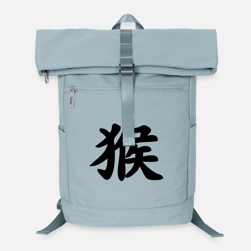 Affenschattenbild mit chinesischer Schrift Laptop-Rucksack 