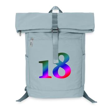 18, bunter farbverlauf, schenken - Laptop-Rucksack  - Eisblau - Vorne