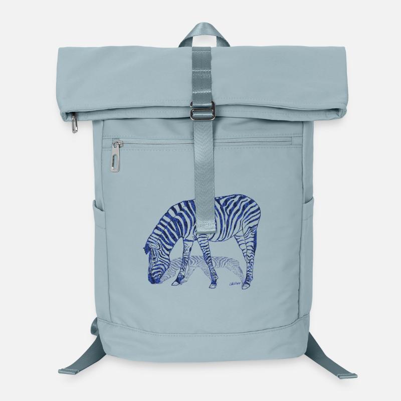 Zebra with zebra shadow Laptop Backpack
