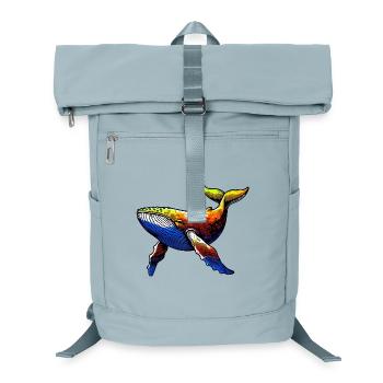 Whale - Laptop Backpack - ice blue - Front