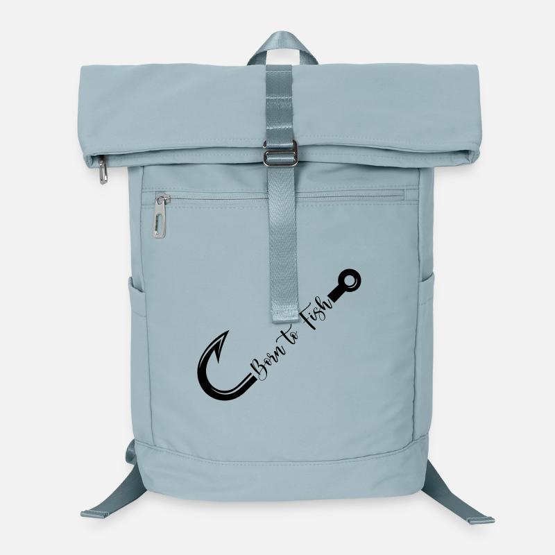 Born to Fish Hook Design Laptop Backpack