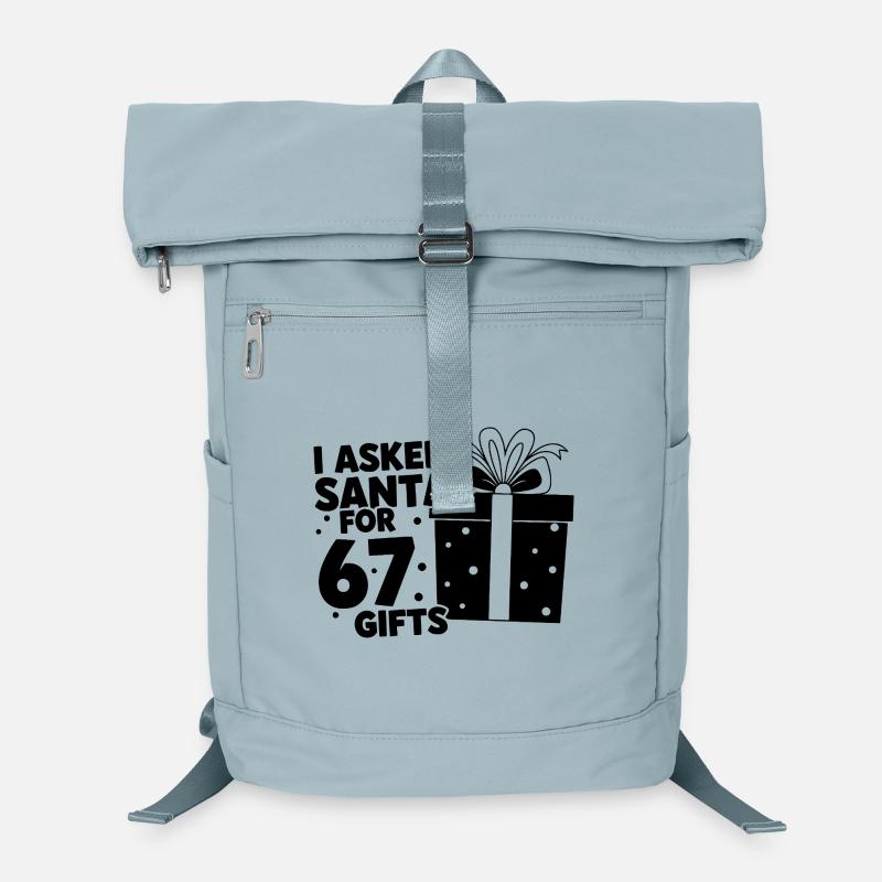 I Asked Santa For 67 Gifts Laptop-Rucksack 