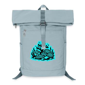 Korallenriff Ozean Korallen Symbol - Laptop-Rucksack  - Eisblau - Vorne